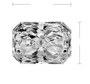 Radiant Diamond Top View